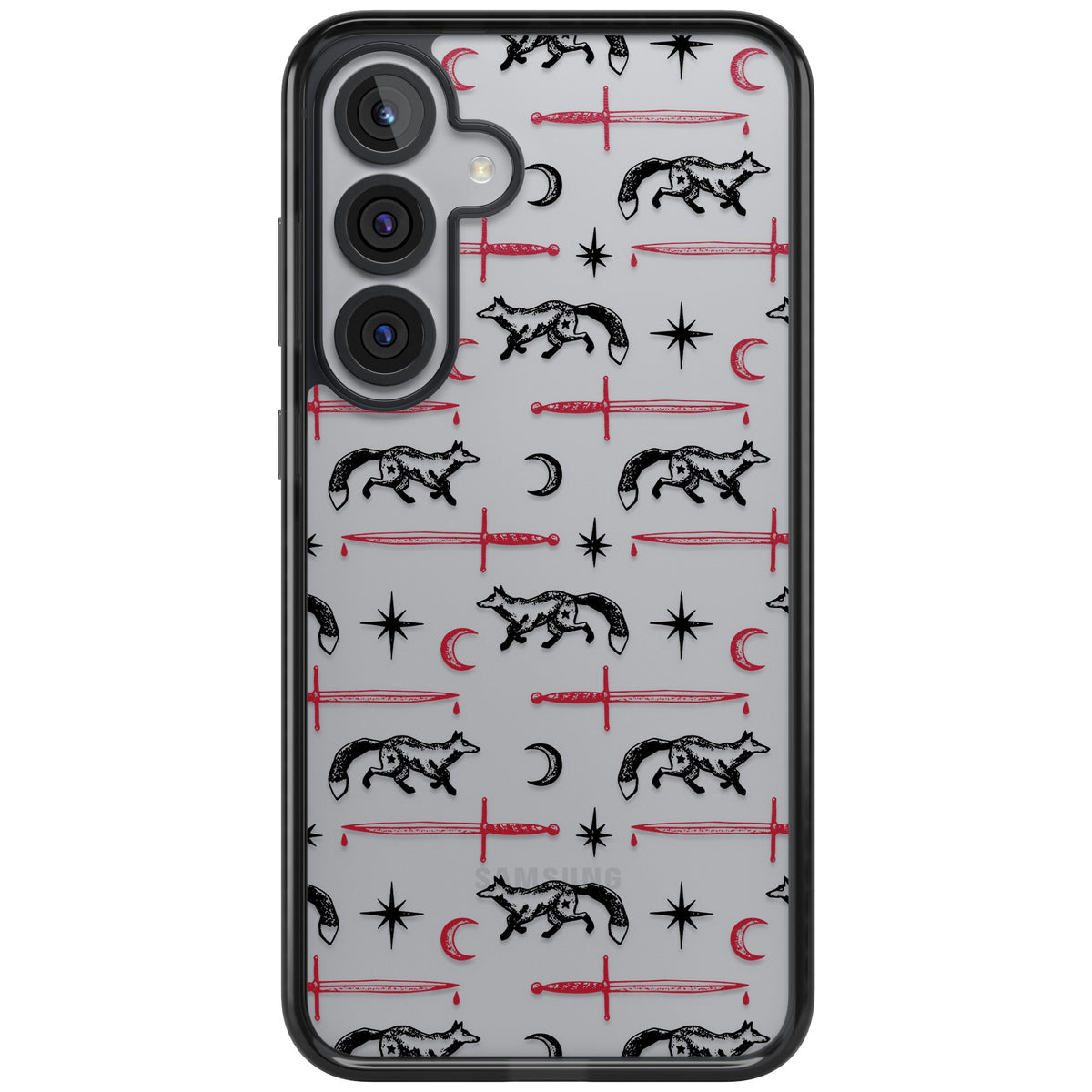 Blade & Crescent Samsung S25 Plus / Samsung S26 / Samsung S26 Plus Impact Black Phone Case front