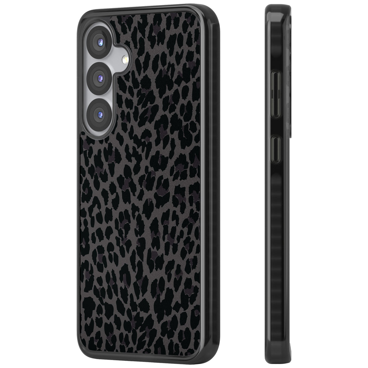 Dark Animal Print Samsung S25 / Samsung S25 Plus / Samsung S26 / Samsung S26 Plus Impact Black Phone Case side