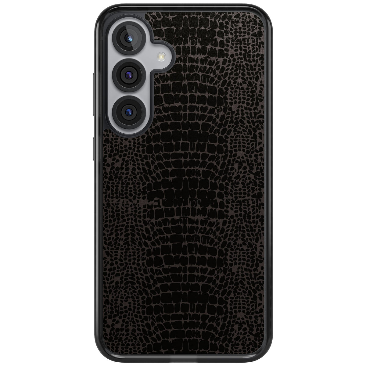 Dark Snake Skin Samsung S25 Plus / Samsung S26 / Samsung S26 Plus Impact Black Phone Case front