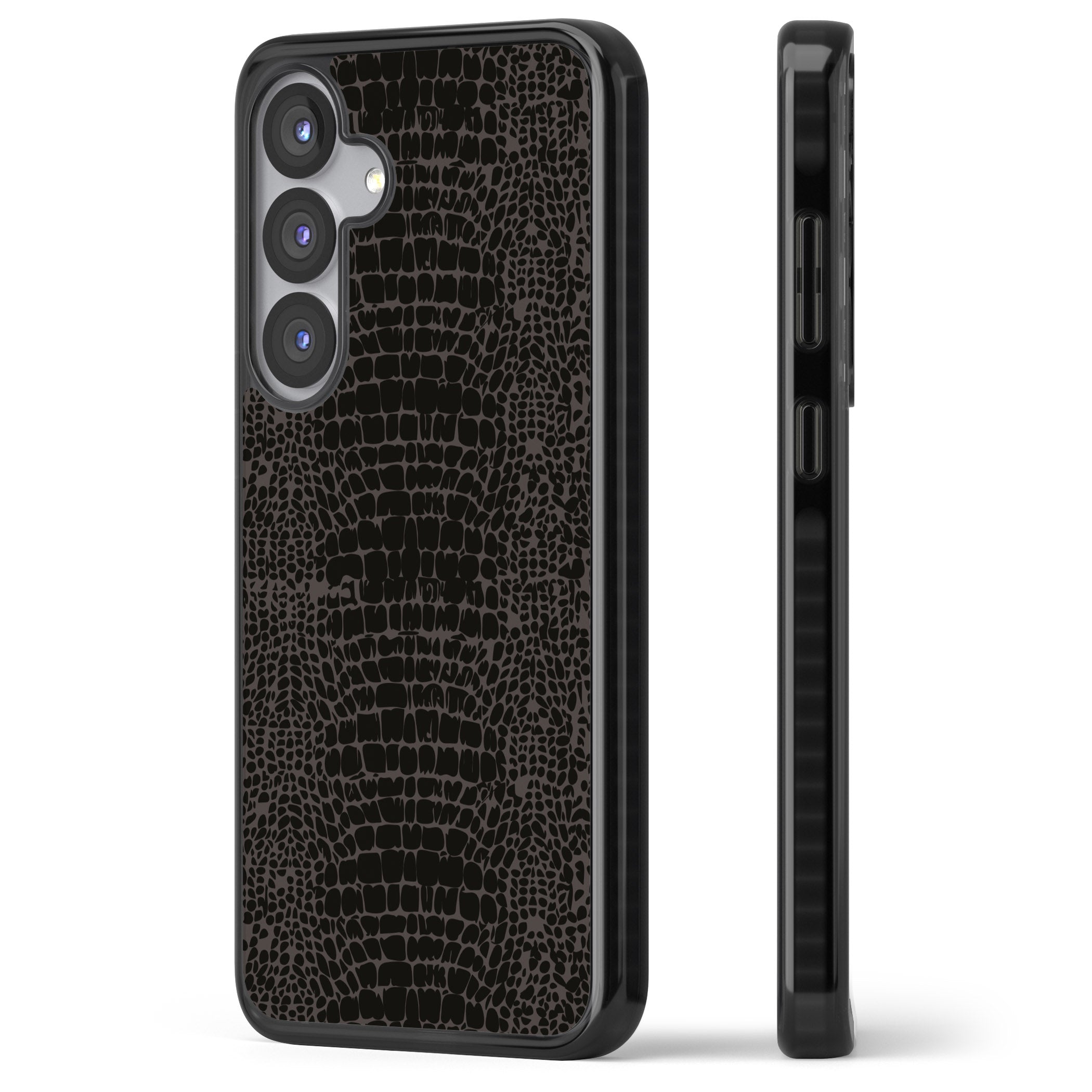 Dark Animal Print Snake Skin