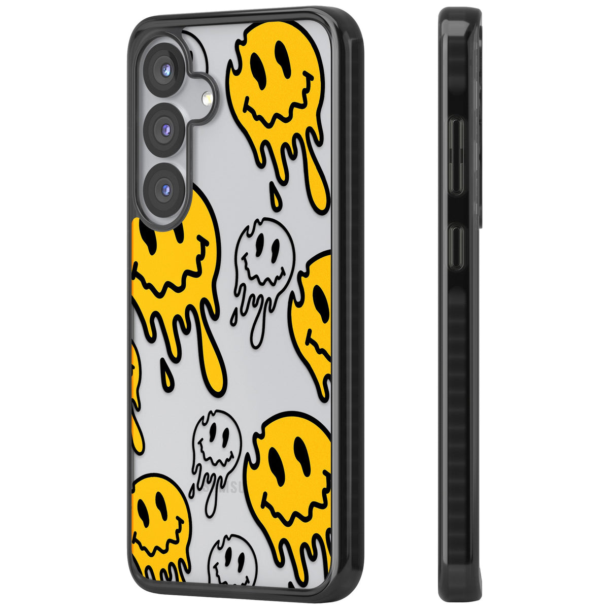 Face Melt Samsung S25 / Samsung S25 Plus / Samsung S26 / Samsung S26 Plus Impact Black Phone Case side
