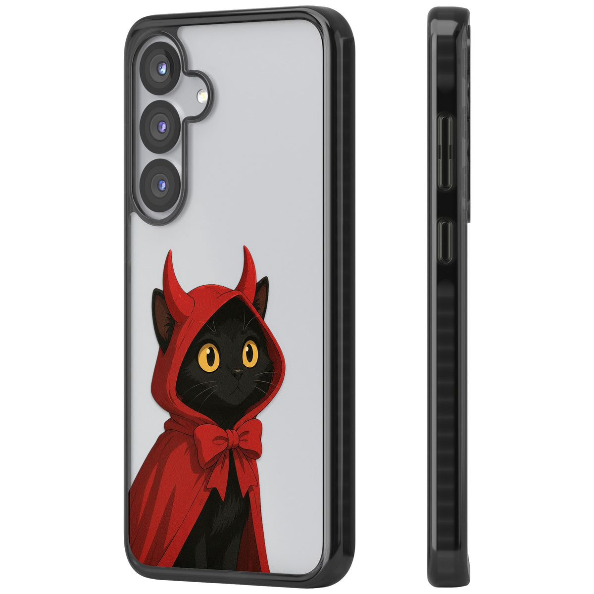 Little Devil Samsung S25 / Samsung S25 Plus / Samsung S26 / Samsung S26 Plus Impact Black Phone Case side