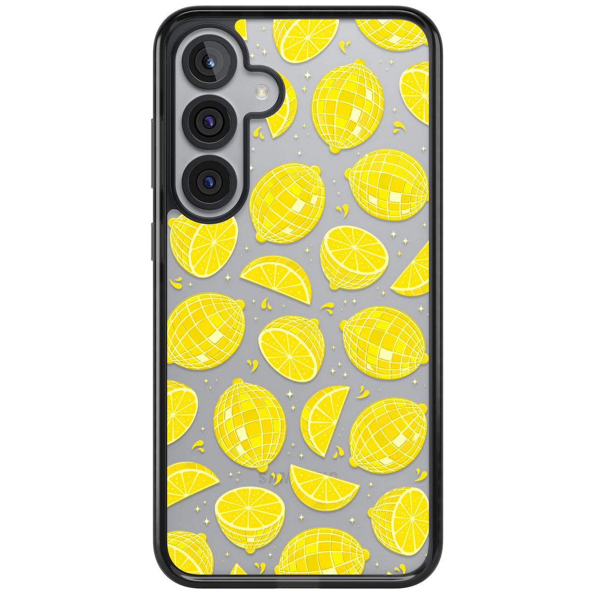 Disco Lemons Samsung S25 Plus / Samsung S26 / Samsung S26 Plus Impact Black Phone Case front