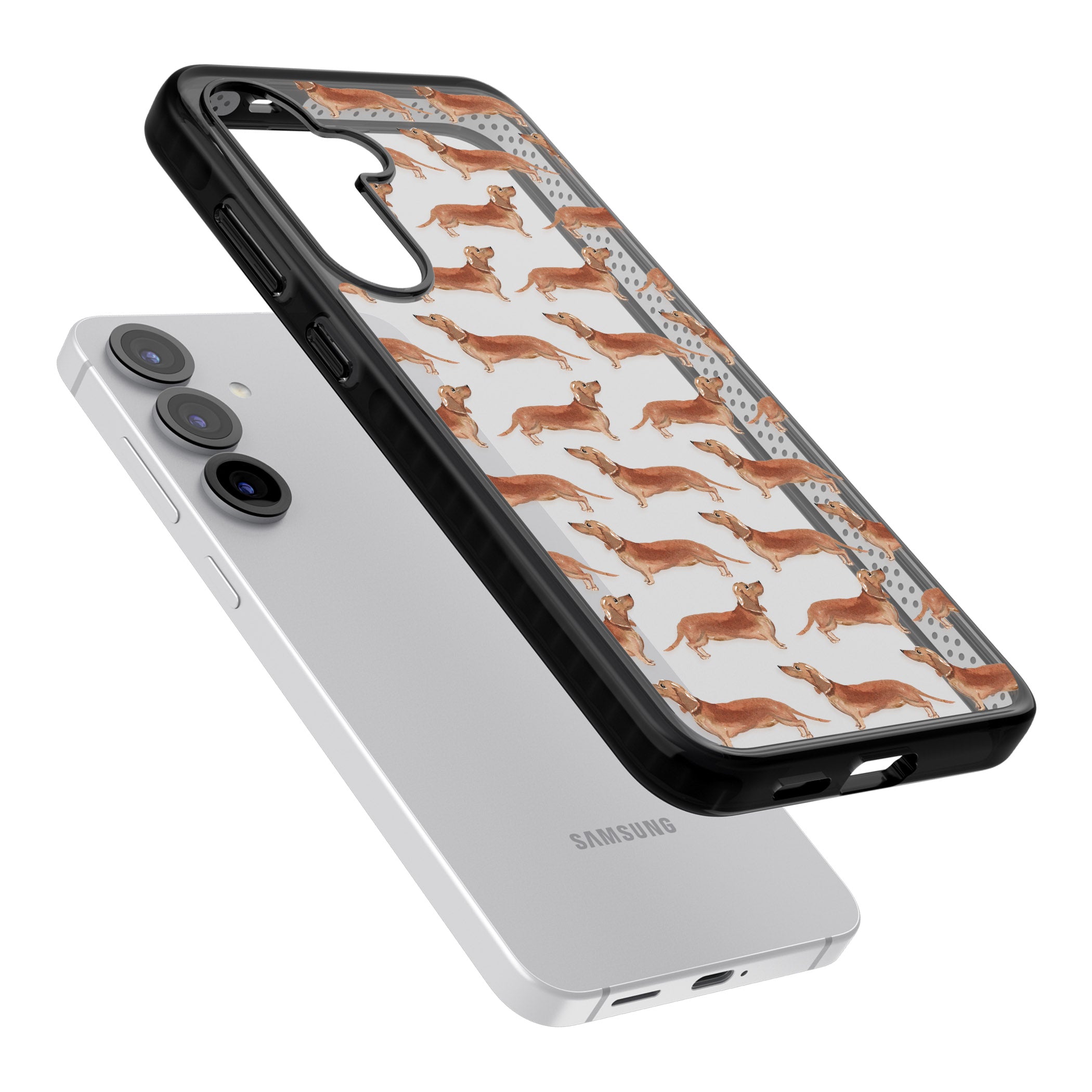 Dachshund Watercolor Dog Pattern