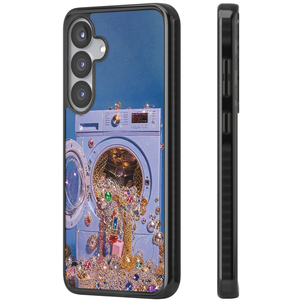 Gem Laundry Samsung S25 / Samsung S25 Plus / Samsung S26 / Samsung S26 Plus Impact Black Phone Case side