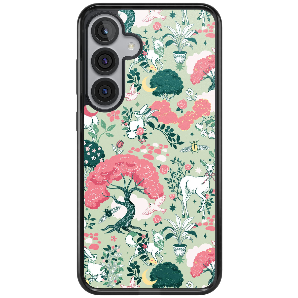 Enchanted Woodland Samsung S25 Plus / Samsung S26 / Samsung S26 Plus Impact Black Phone Case front