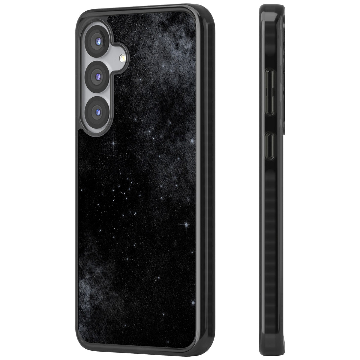Shimmering Stars Samsung S25 / Samsung S25 Plus / Samsung S26 / Samsung S26 Plus Impact Black Phone Case side