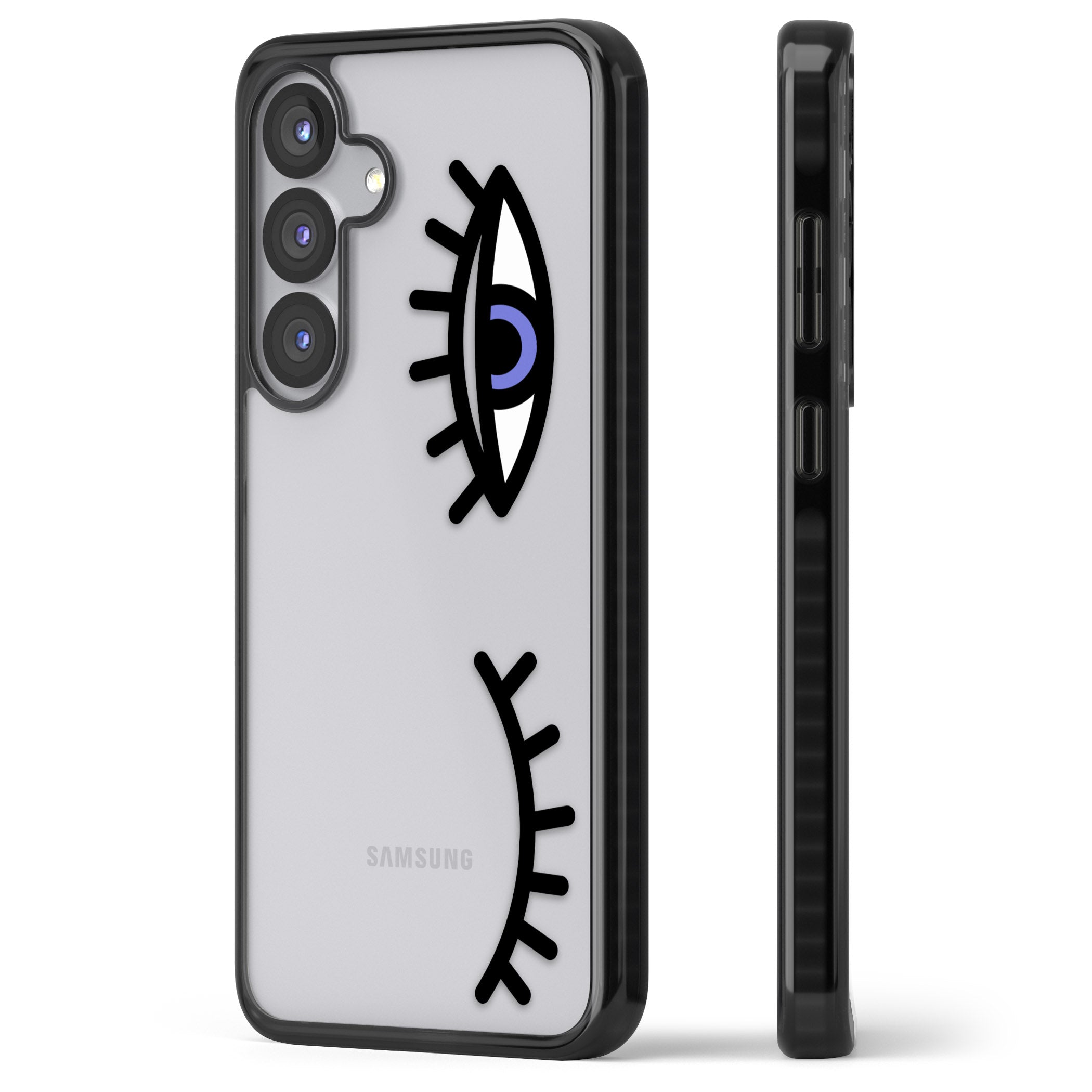 Winking Eyes Transparent Pattern