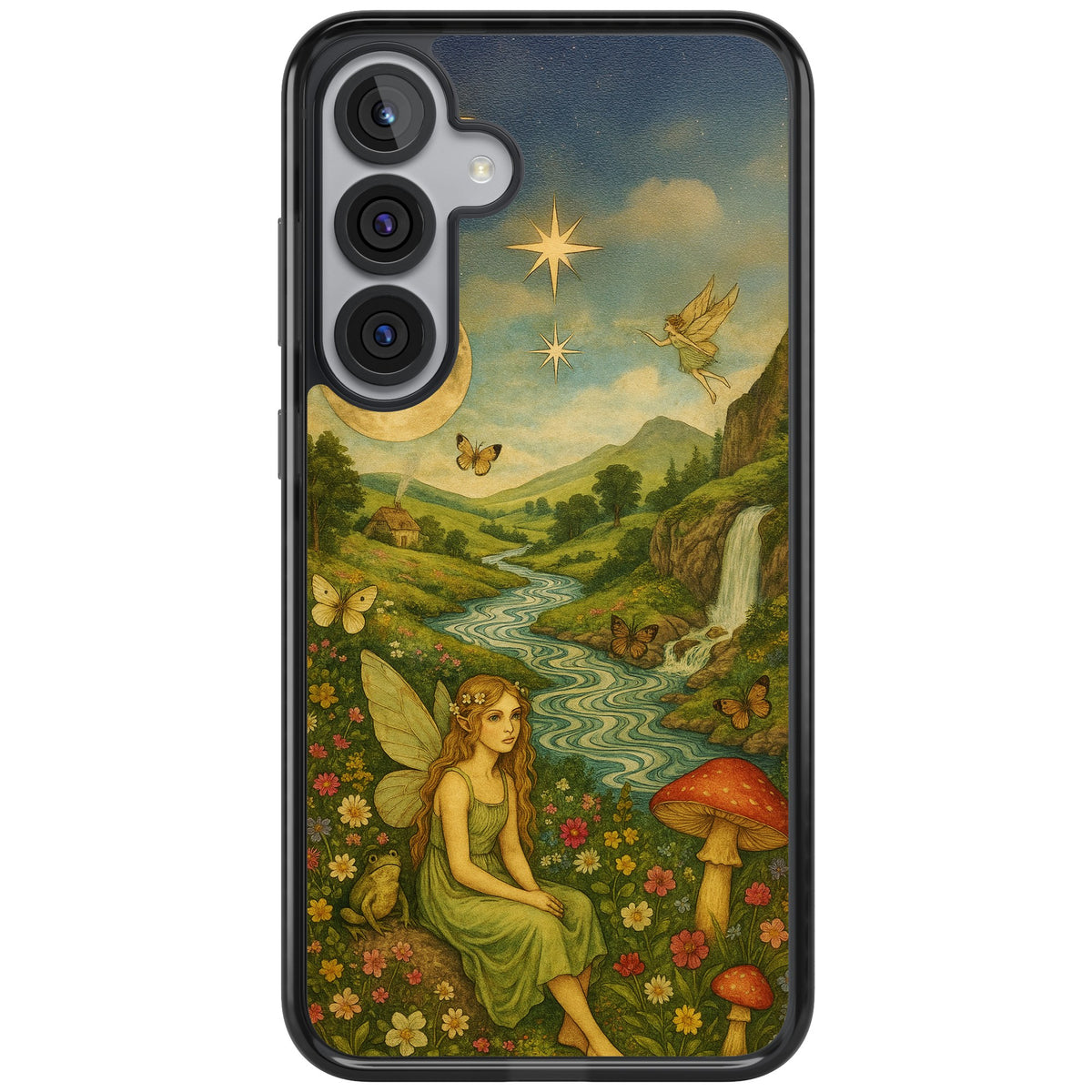 Nature Fairy Samsung S25 Plus / Samsung S26 / Samsung S26 Plus Impact Black Phone Case front