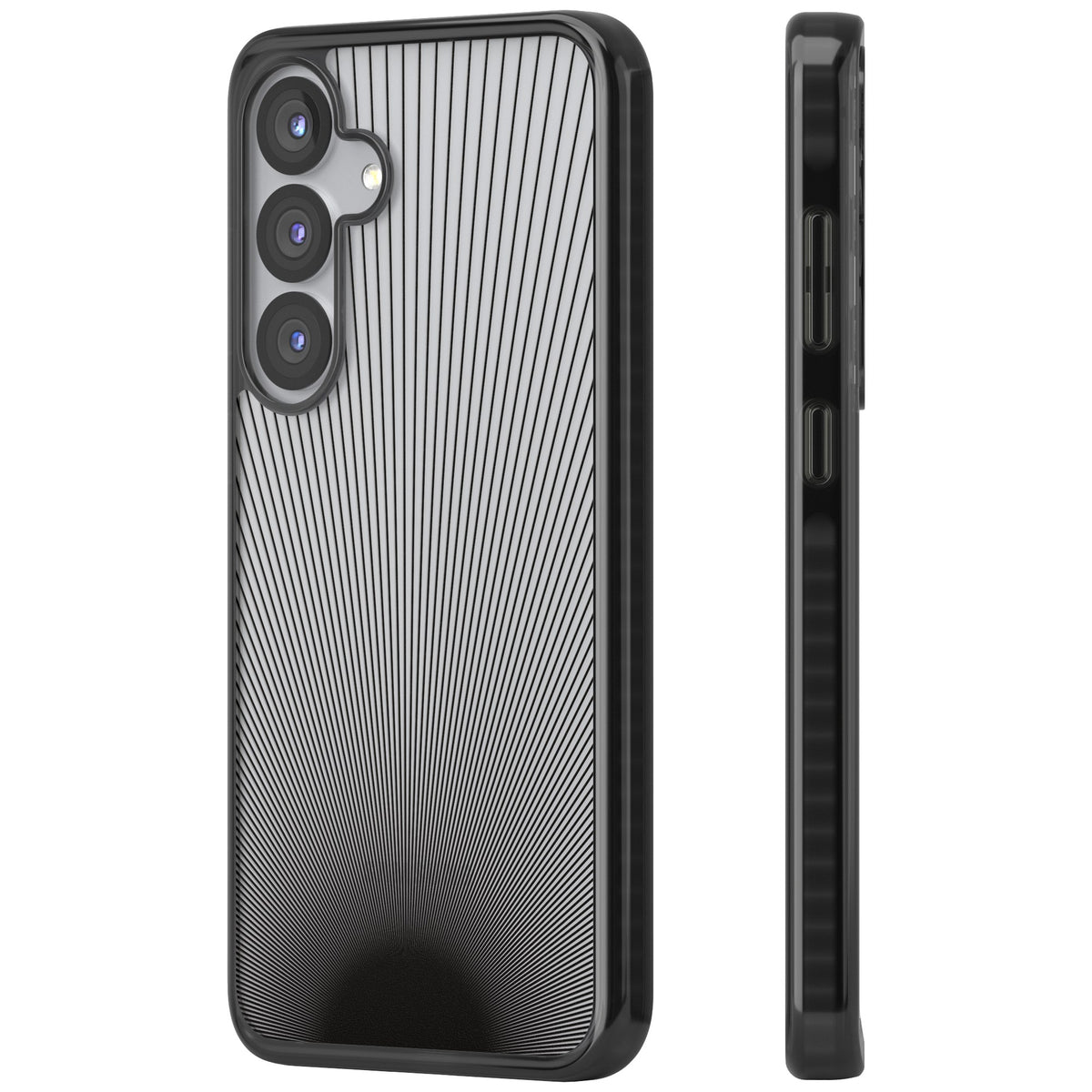 Linear Horizon Samsung S25 / Samsung S25 Plus / Samsung S26 / Samsung S26 Plus Impact Black Phone Case side