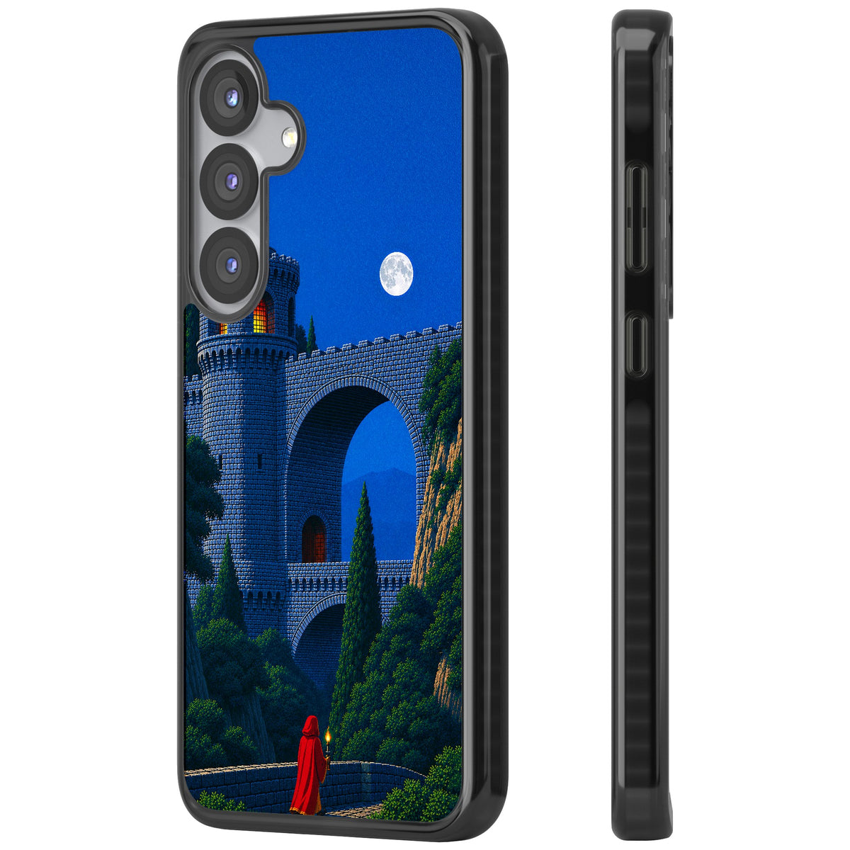 Castle Walls Samsung S25 / Samsung S25 Plus / Samsung S26 / Samsung S26 Plus Impact Black Phone Case side