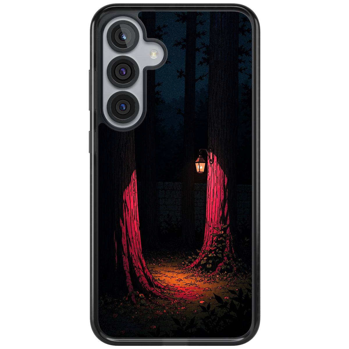 Forest Lantern Samsung S25 Plus / Samsung S26 / Samsung S26 Plus Impact Black Phone Case front