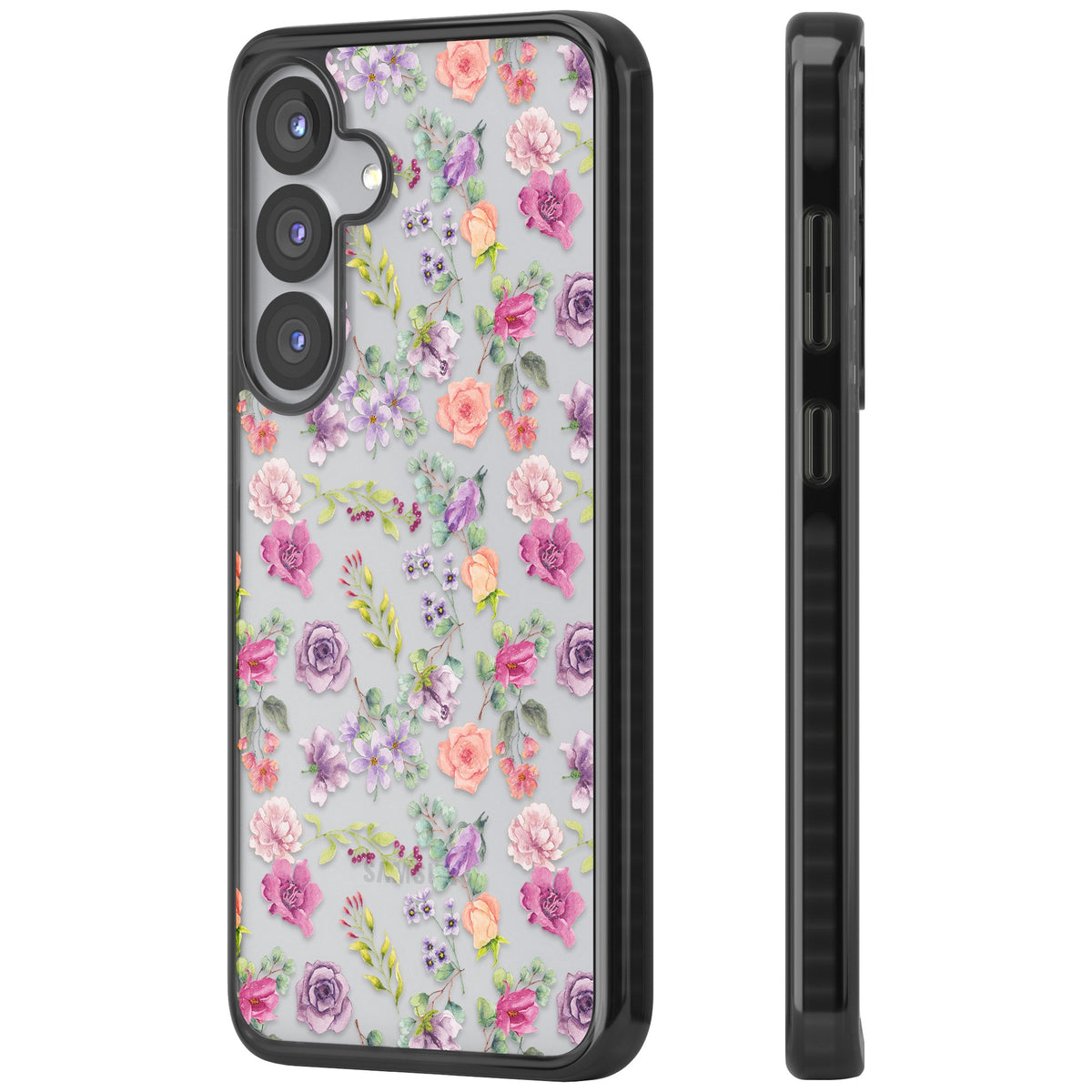 Sunday Flowers Samsung S25 / Samsung S25 Plus / Samsung S26 / Samsung S26 Plus Impact Black Phone Case side