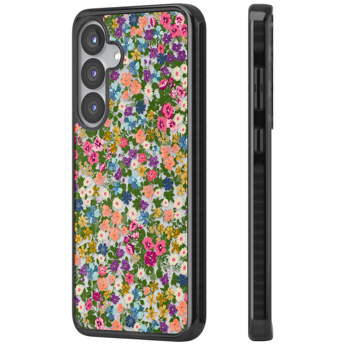 Tuscan Meadow Samsung S25 / Samsung S25 Plus / Samsung S26 / Samsung S26 Plus Impact Black Phone Case side