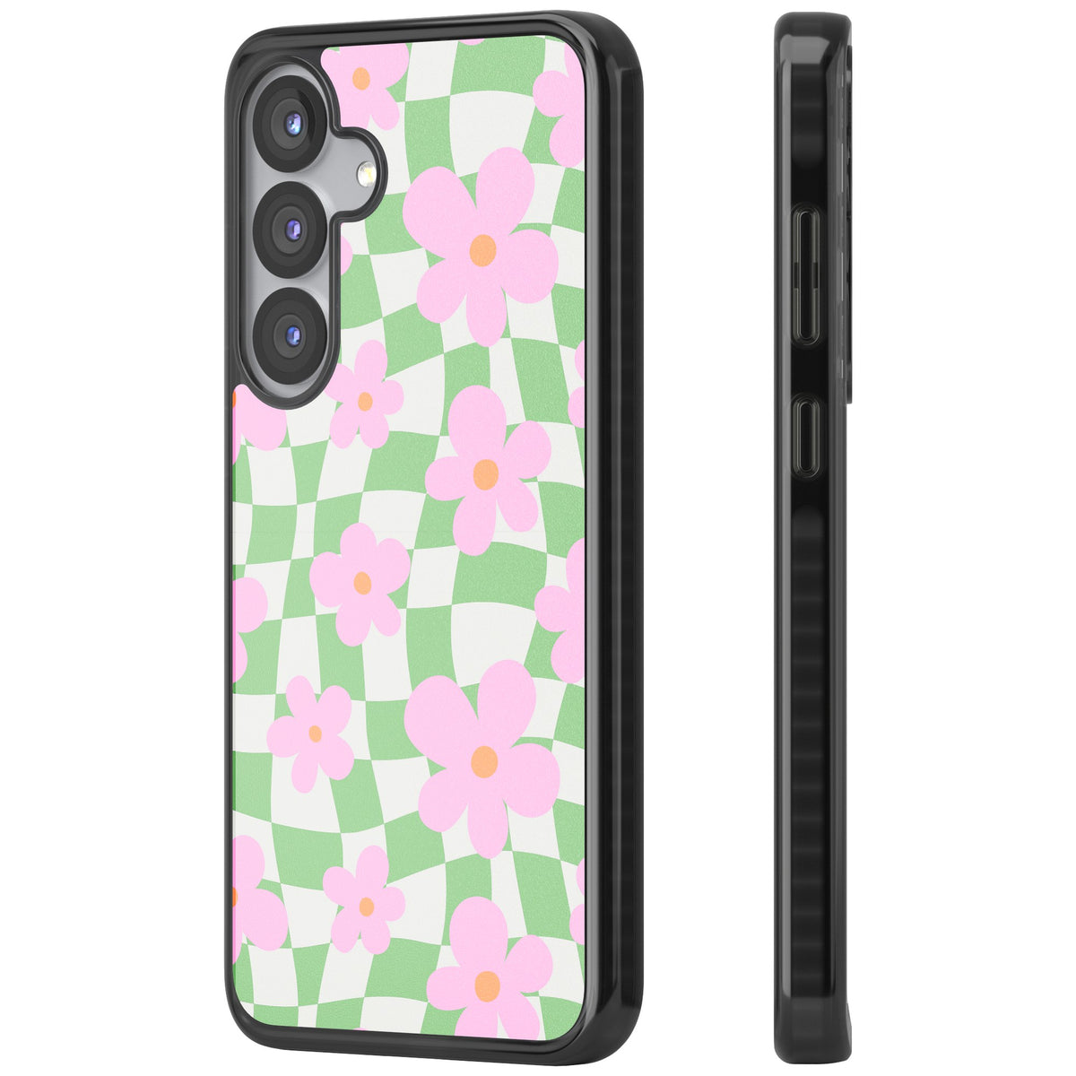 Spring Picnic Samsung S25 / Samsung S25 Plus / Samsung S26 / Samsung S26 Plus Impact Black Phone Case side