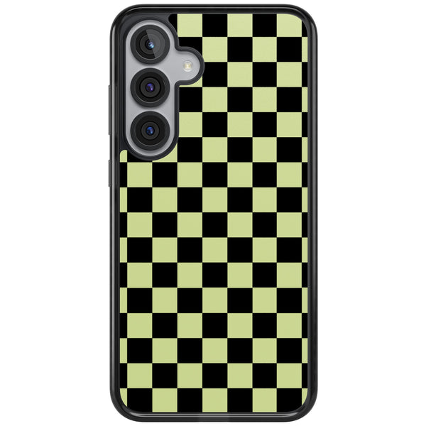 Black & Lime Check
