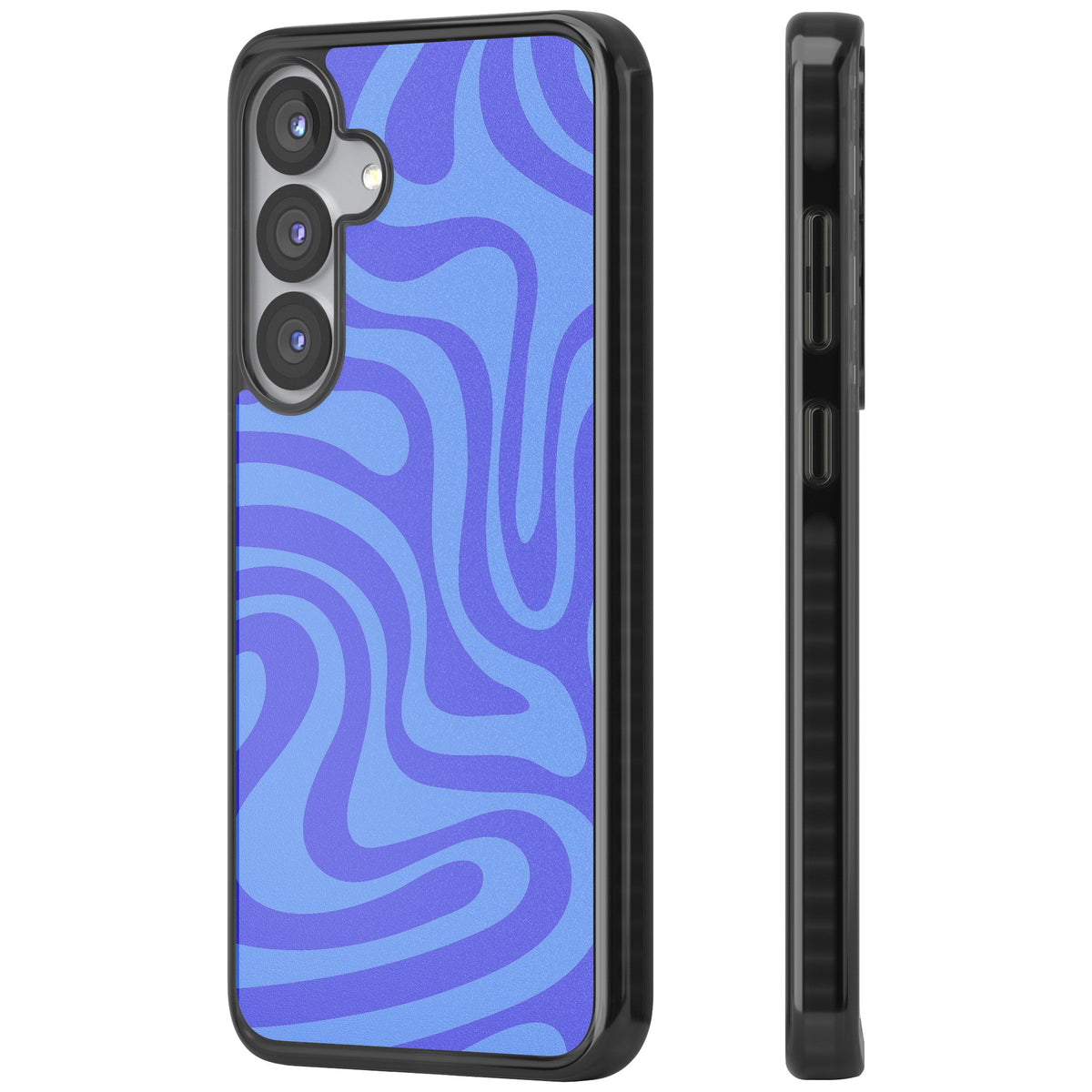Tranquil Waves Samsung S25 / Samsung S25 Plus / Samsung S26 / Samsung S26 Plus Impact Black Phone Case side