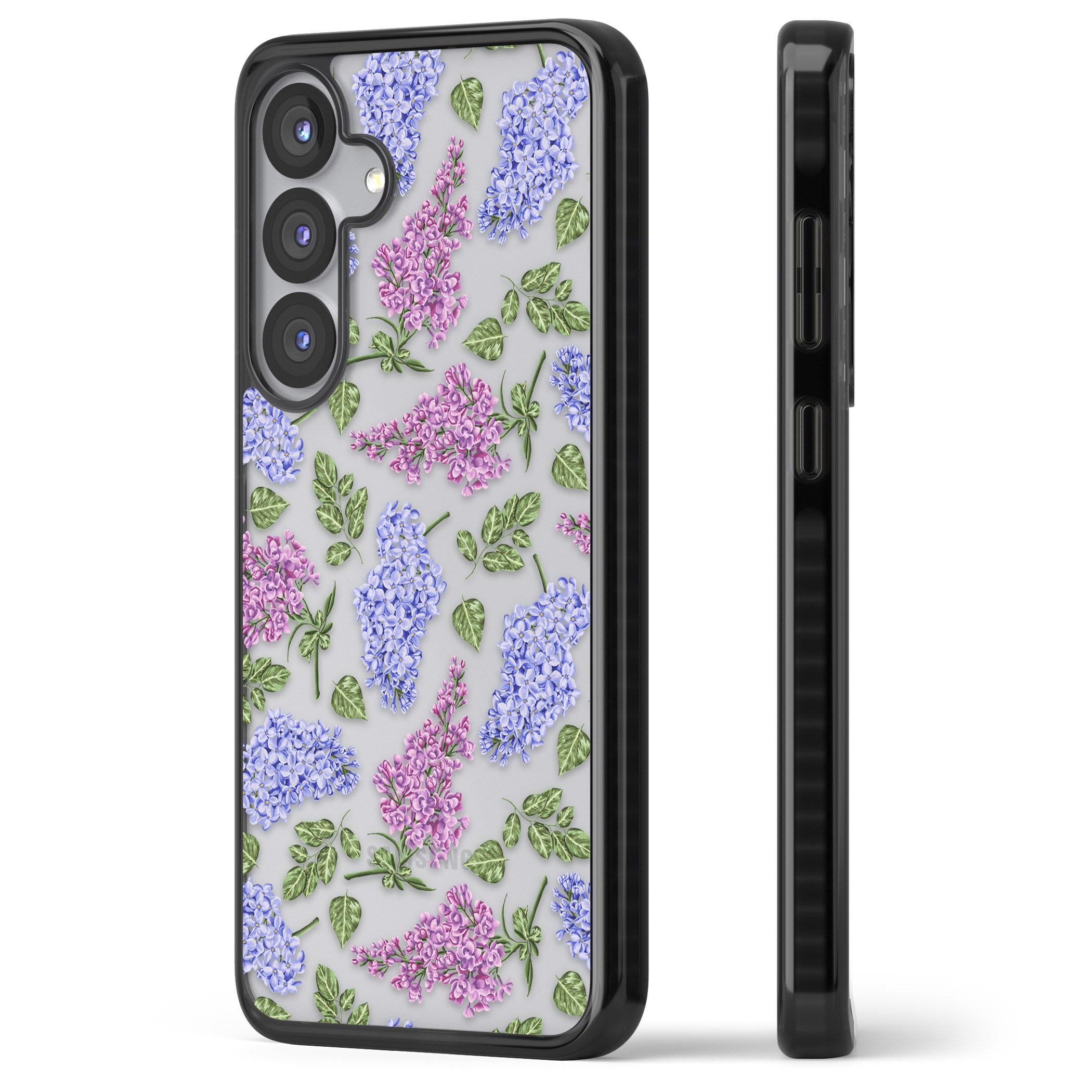 Purple Blossoms Transparent Floral