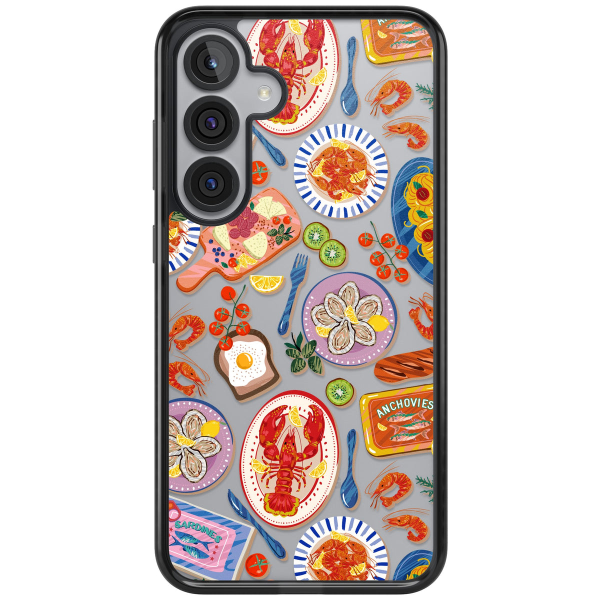 Coastal Spread Samsung S25 Plus / Samsung S26 / Samsung S26 Plus Impact Black Phone Case front