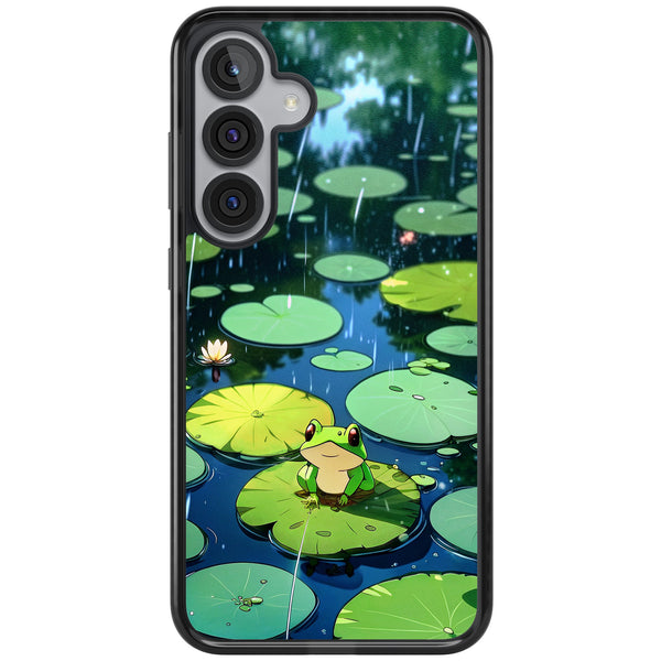 Frog In Lily Pond