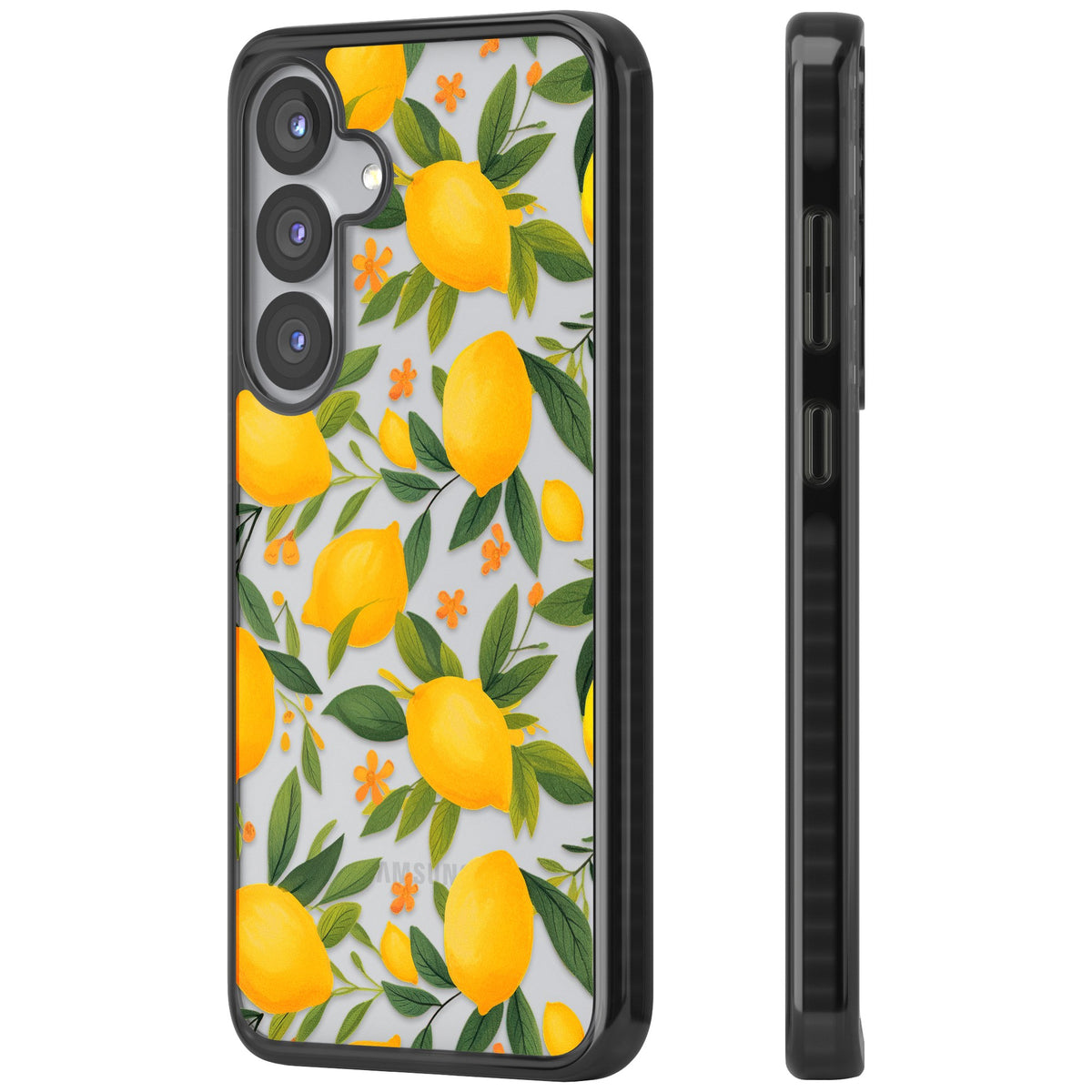 Lemon Grove Samsung S25 / Samsung S25 Plus / Samsung S26 / Samsung S26 Plus Impact Black Phone Case side