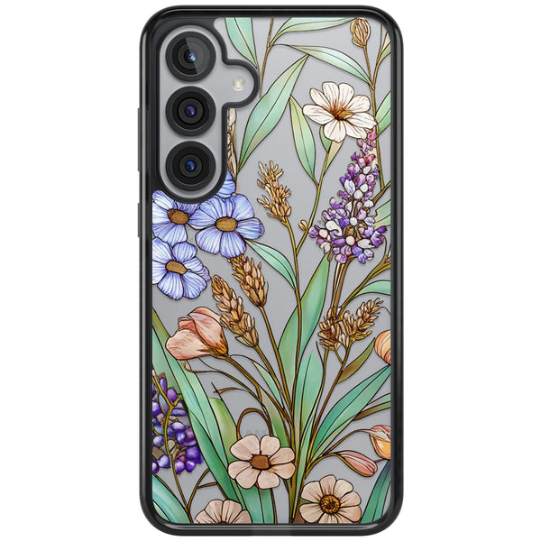 Glass Lavenders & Daisies
