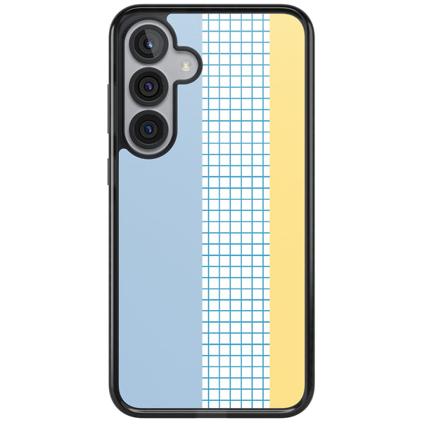 Abstract Grid Blue & Yellow