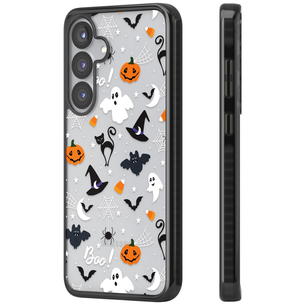 Halloween Mix Samsung S25 / Samsung S25 Plus / Samsung S26 / Samsung S26 Plus Impact Black Phone Case side