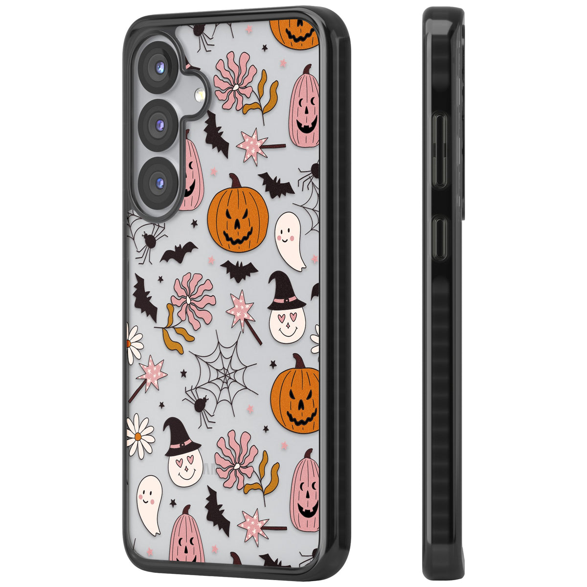 Spooky Mix Samsung S25 / Samsung S25 Plus / Samsung S26 / Samsung S26 Plus Impact Black Phone Case side