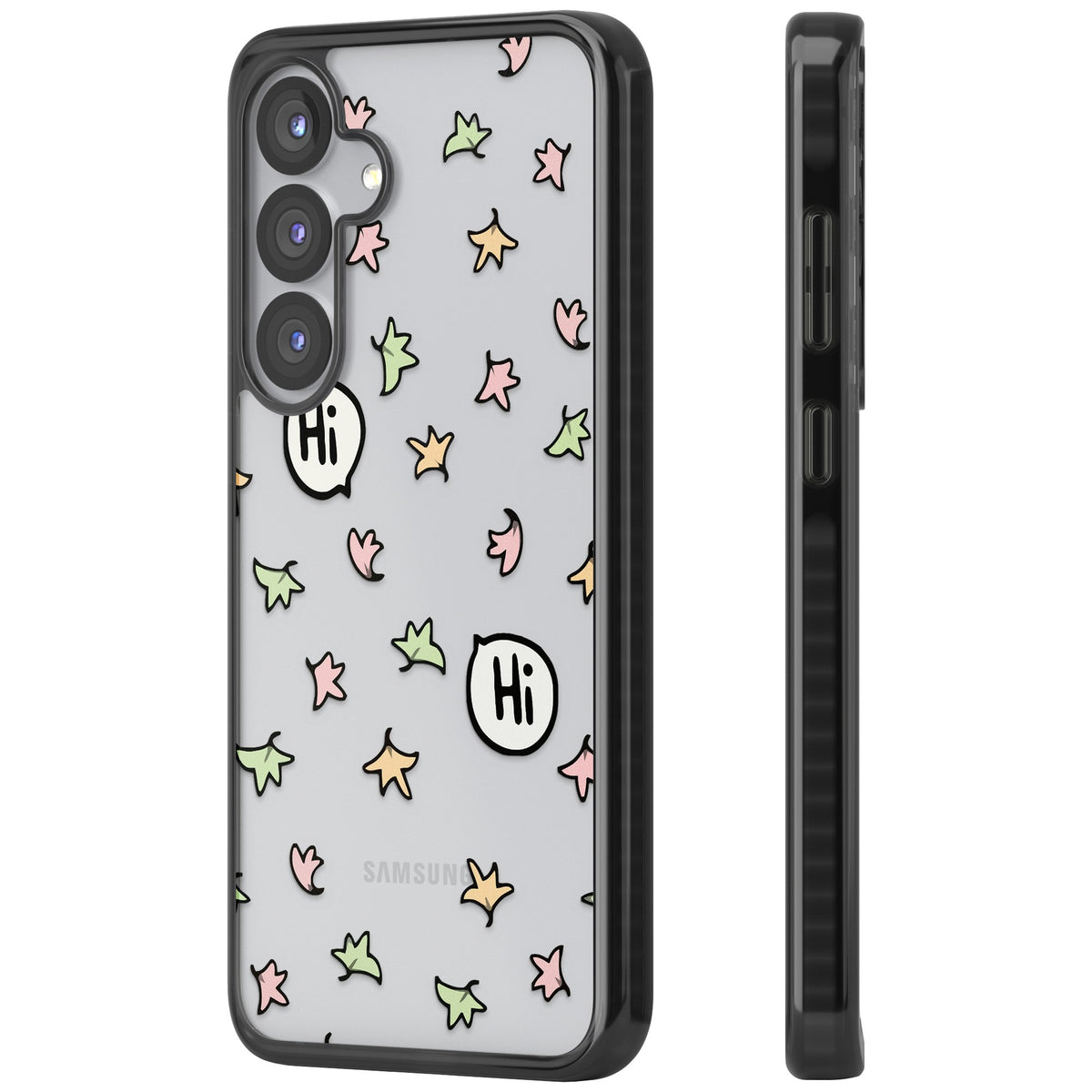 Heartstopper Leaves Samsung S25 / Samsung S25 Plus / Samsung S26 / Samsung S26 Plus Impact Black Phone Case side