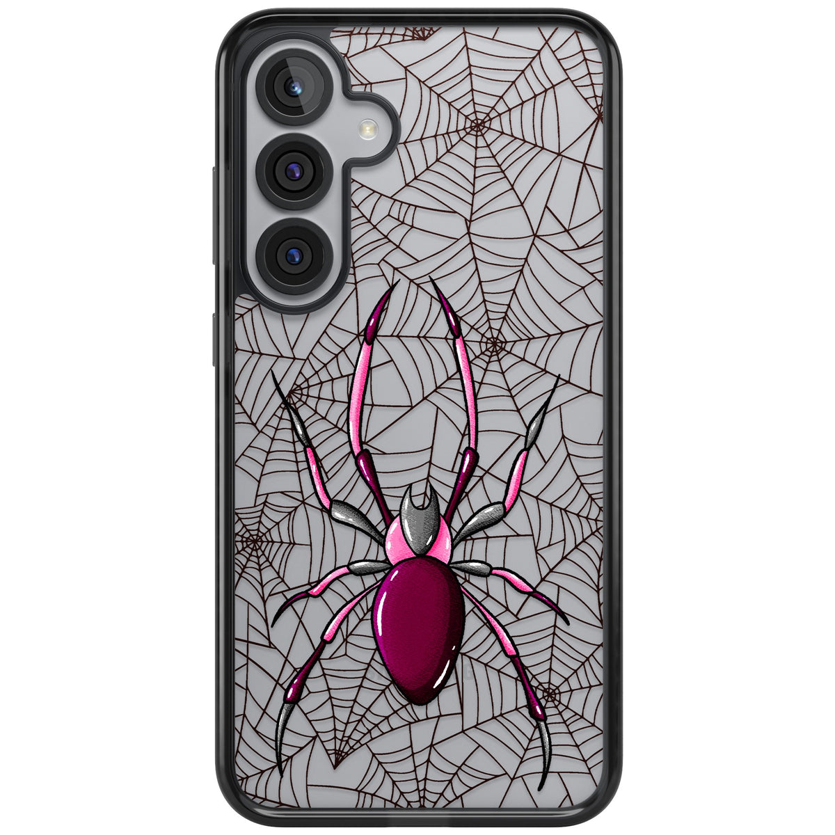 Arachnophobia Samsung S25 Plus / Samsung S26 / Samsung S26 Plus Impact Black Phone Case front