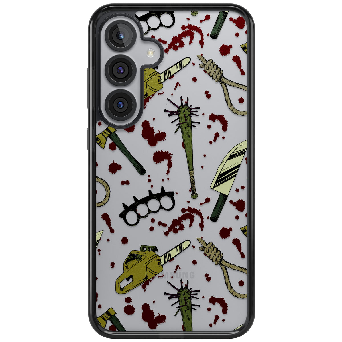 Movie Massacre Samsung S25 Plus / Samsung S26 / Samsung S26 Plus Impact Black Phone Case front