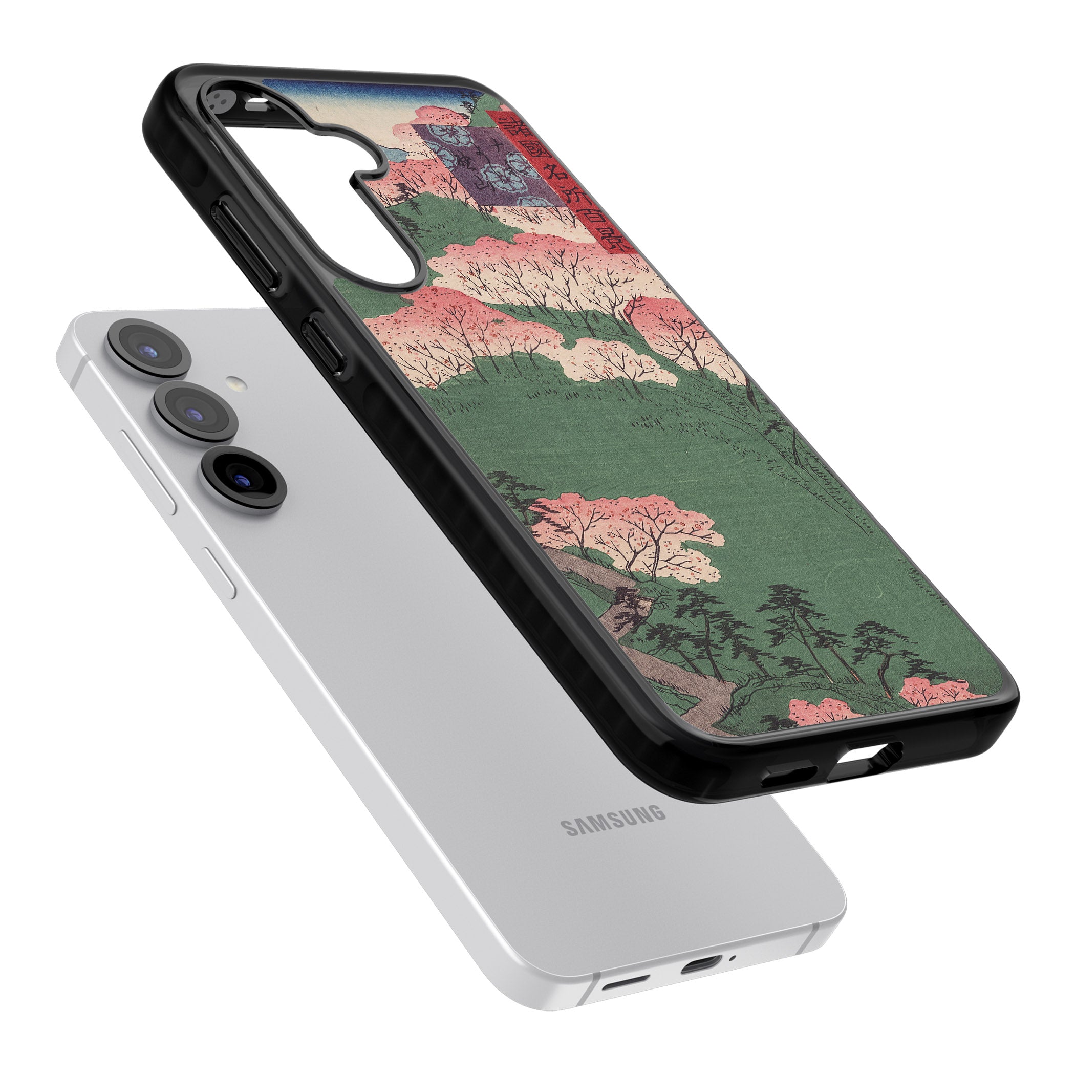 Japanese Illustration Cherry Blossom Forest