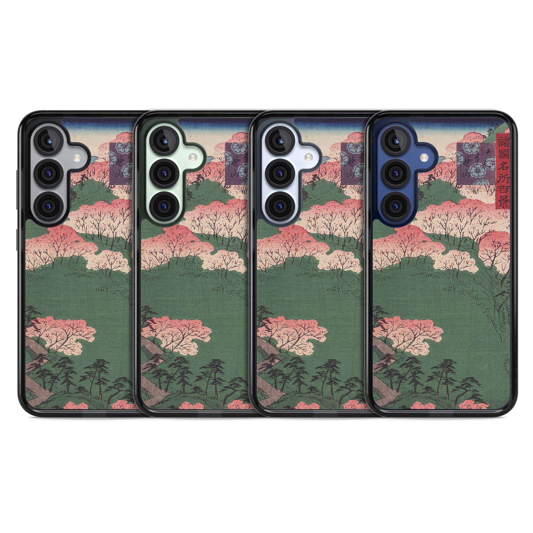 Japanese Illustration Cherry Blossom Forest