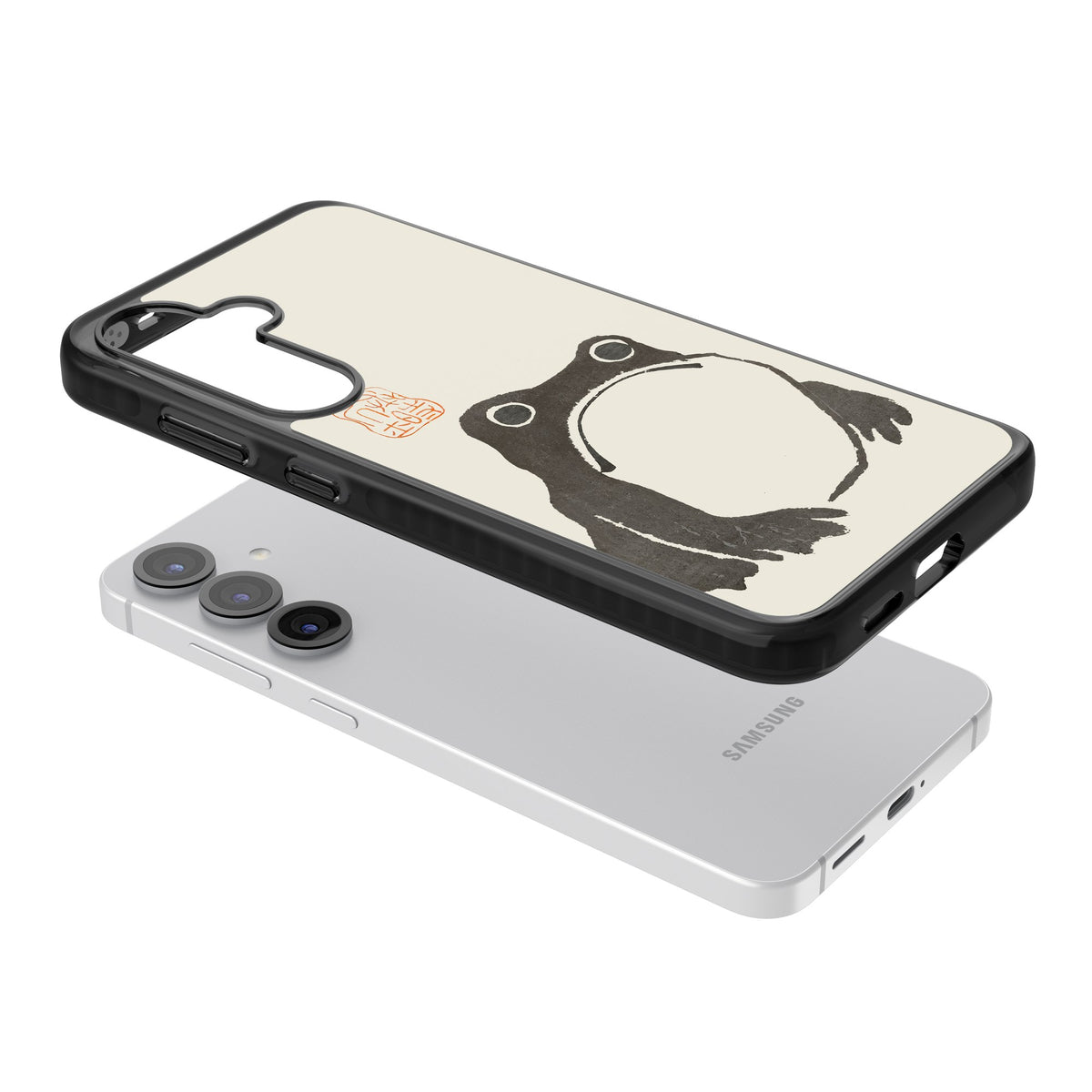 Matsumoto Hoji Samsung S25 / Samsung S25 Plus / Samsung S26 / Samsung S26 Plus Impact Black Phone Case angled