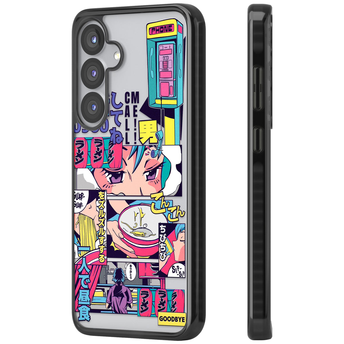 Electric Osaka Samsung S25 / Samsung S25 Plus / Samsung S26 / Samsung S26 Plus Impact Black Phone Case side