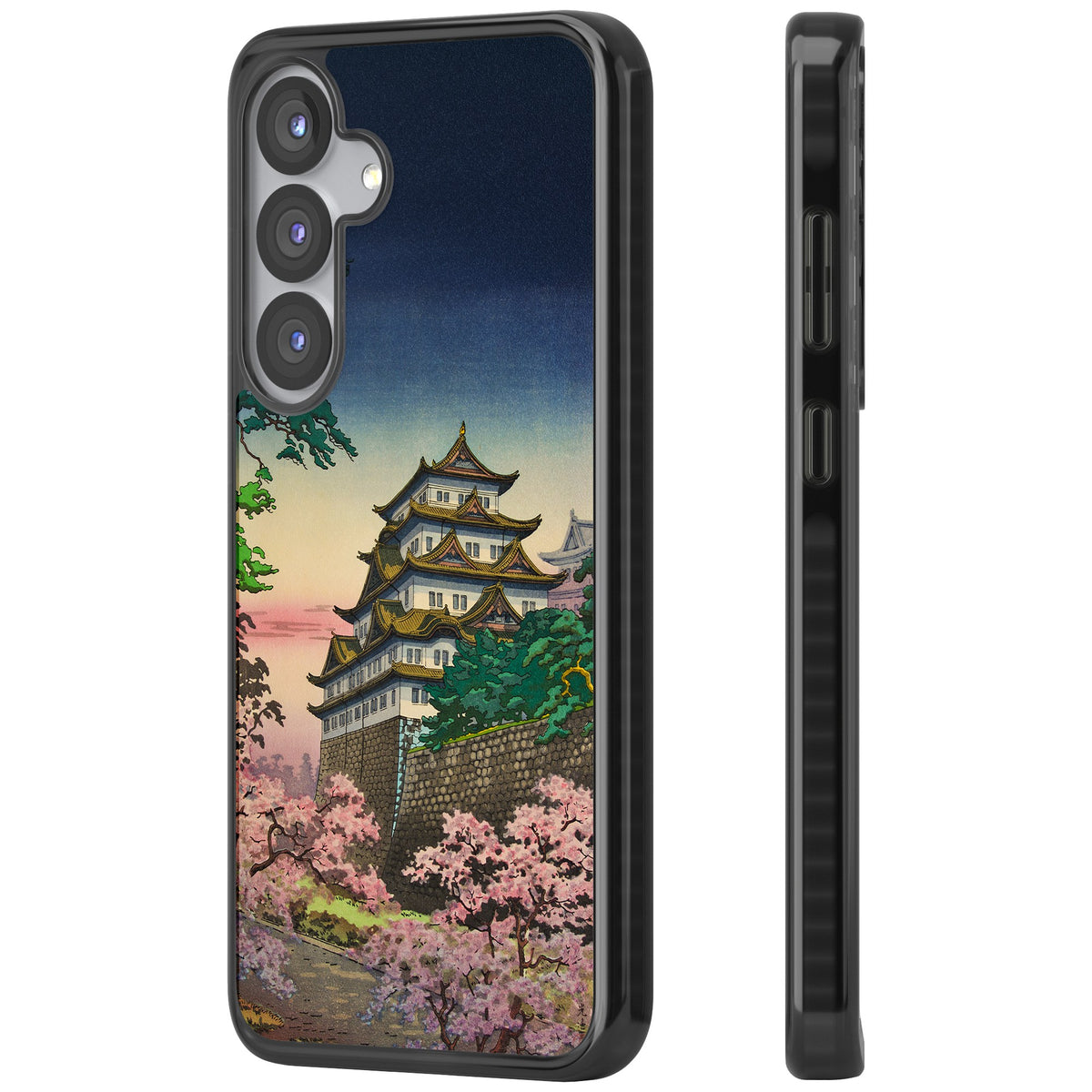 Nagoya Castle Samsung S25 / Samsung S25 Plus / Samsung S26 / Samsung S26 Plus Impact Black Phone Case side