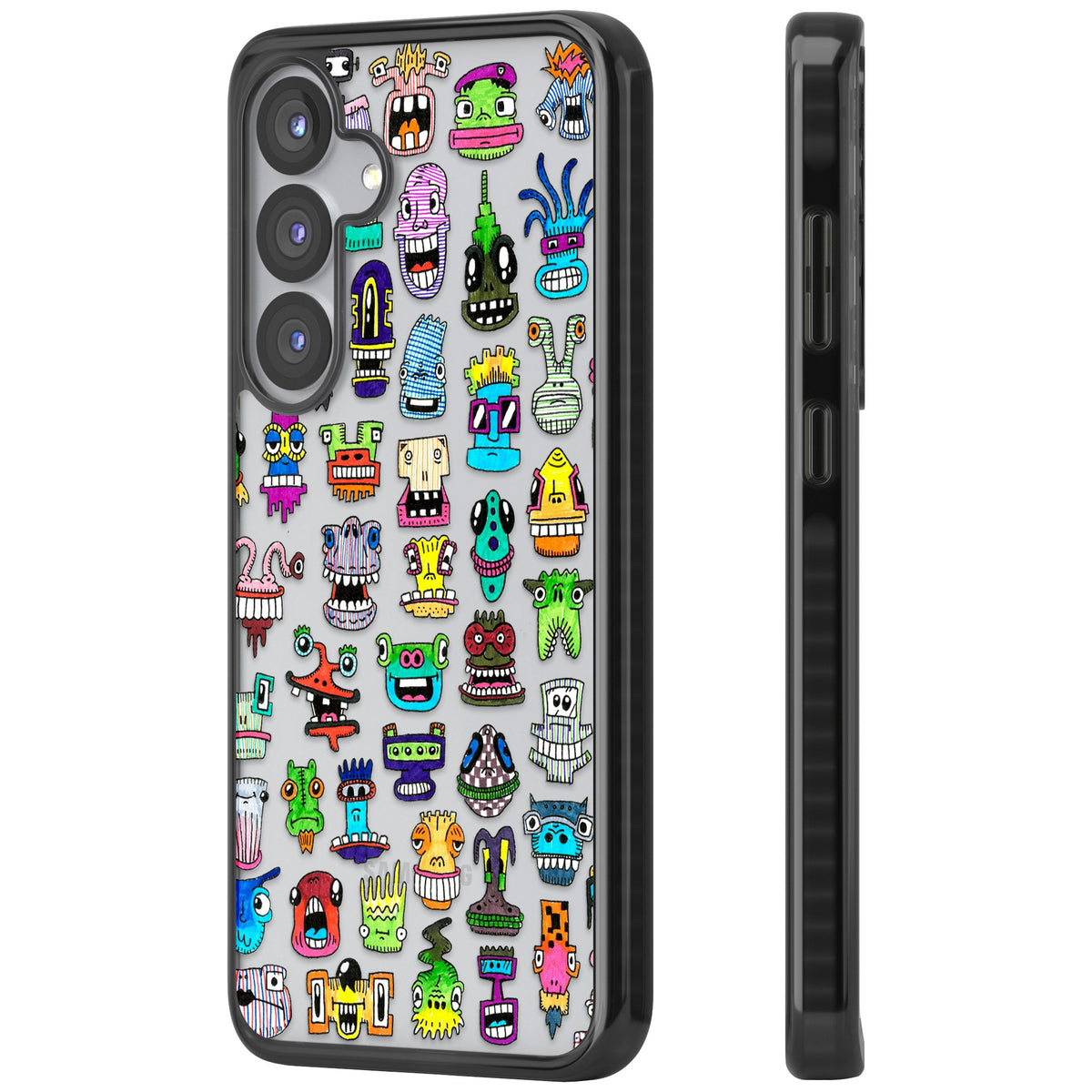 Monster Mash Samsung S25 / Samsung S25 Plus / Samsung S26 / Samsung S26 Plus Impact Black Phone Case side