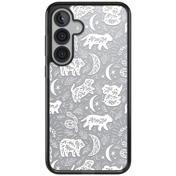 Forest Animal Silhouettes: White/Clear