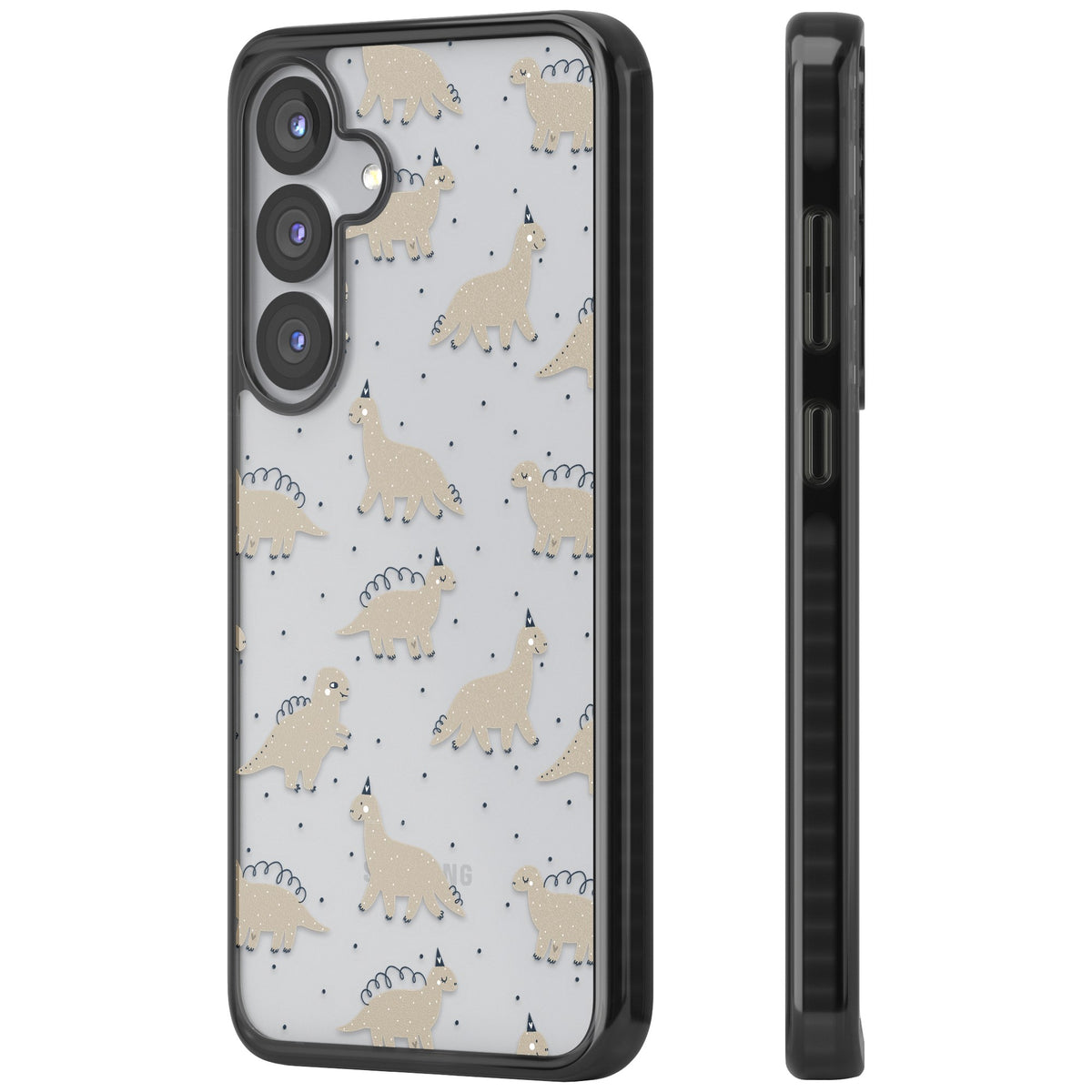 Fossil Friends Samsung S25 / Samsung S25 Plus / Samsung S26 / Samsung S26 Plus Impact Black Phone Case side