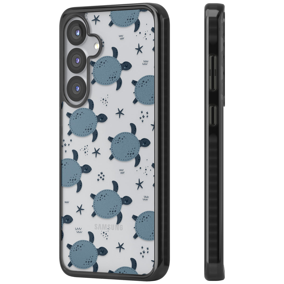 Turtle Voyage Samsung S25 / Samsung S25 Plus / Samsung S26 / Samsung S26 Plus Impact Black Phone Case side