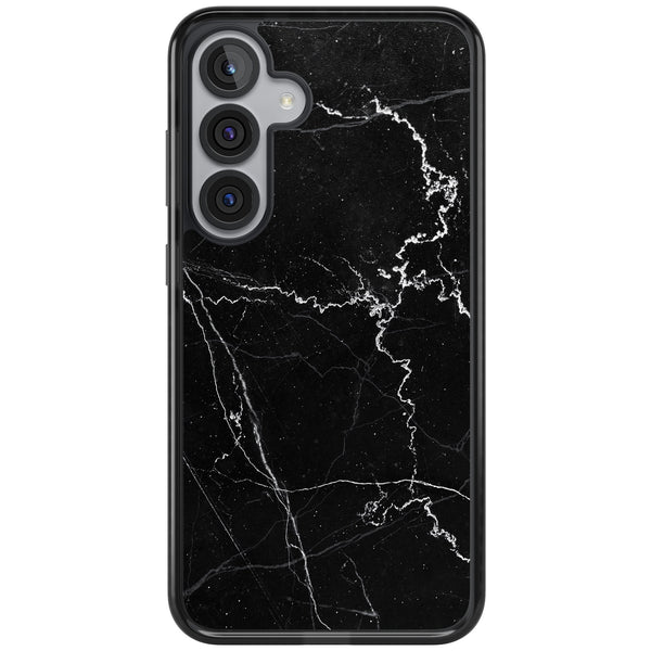 Bold Black Marble With White Texture