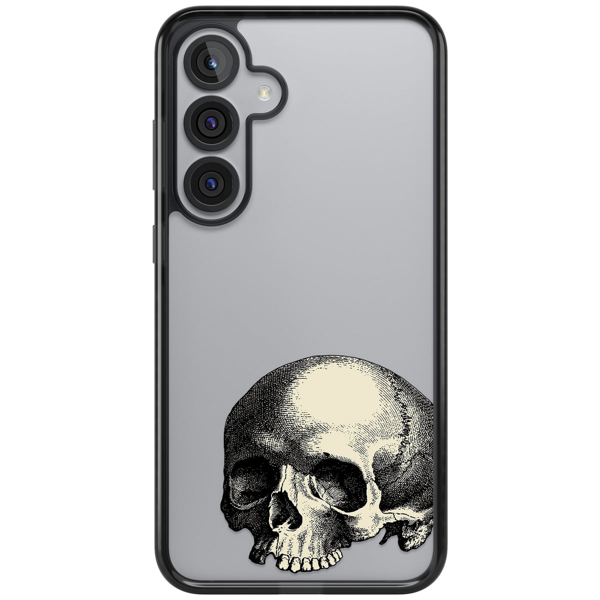 Memento Mori Samsung S25 Plus / Samsung S26 / Samsung S26 Plus Impact Black Phone Case front
