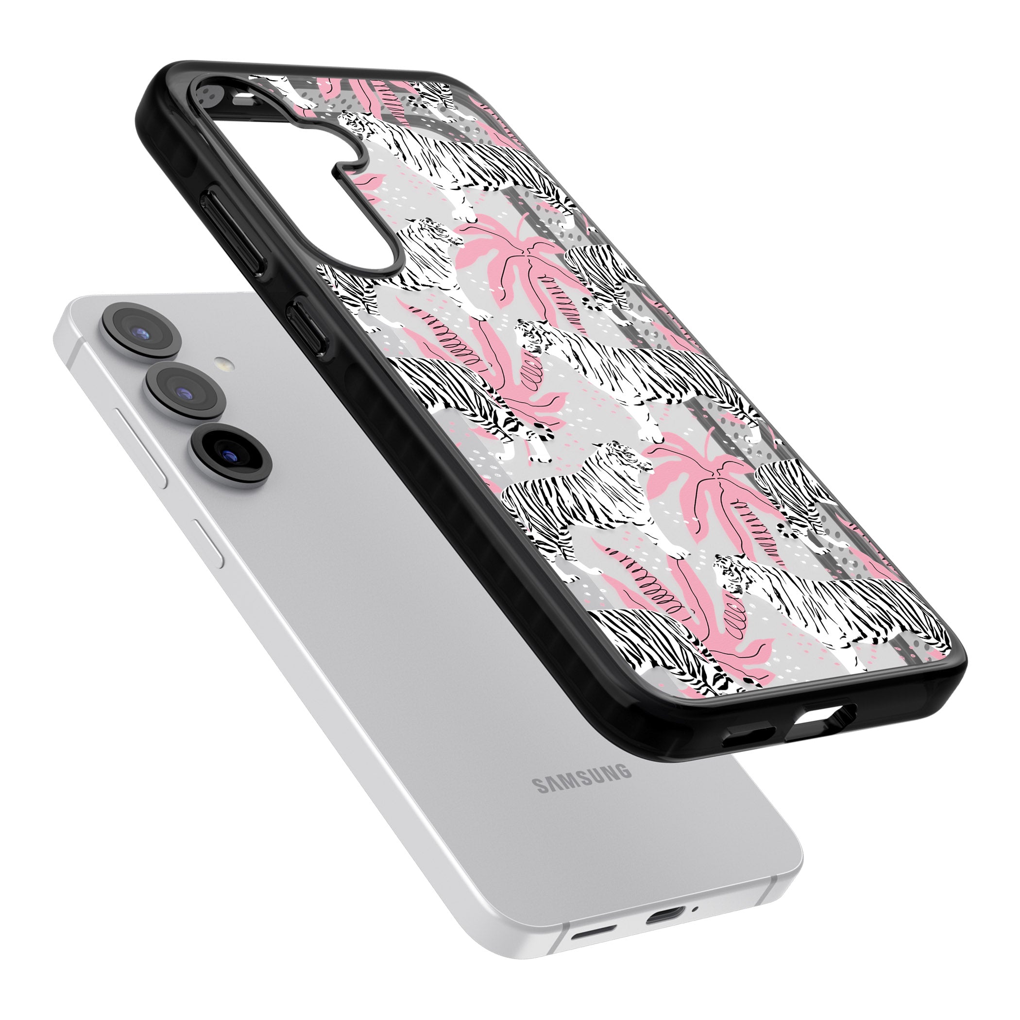 Pink & White Tropical Tigers