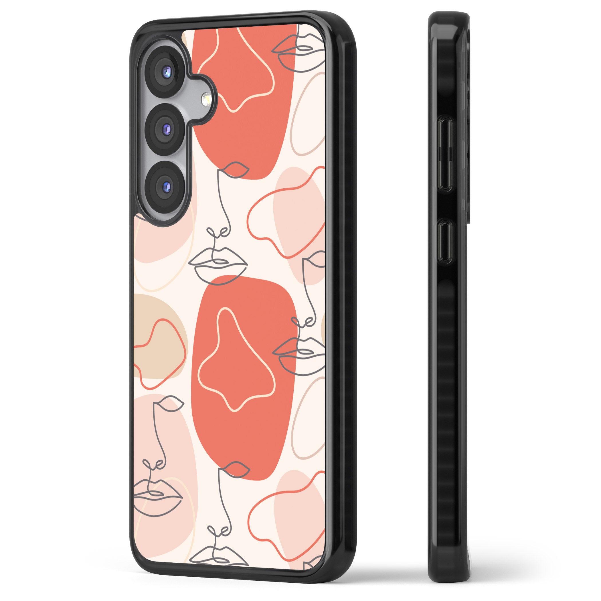 Abstract Face Line Art