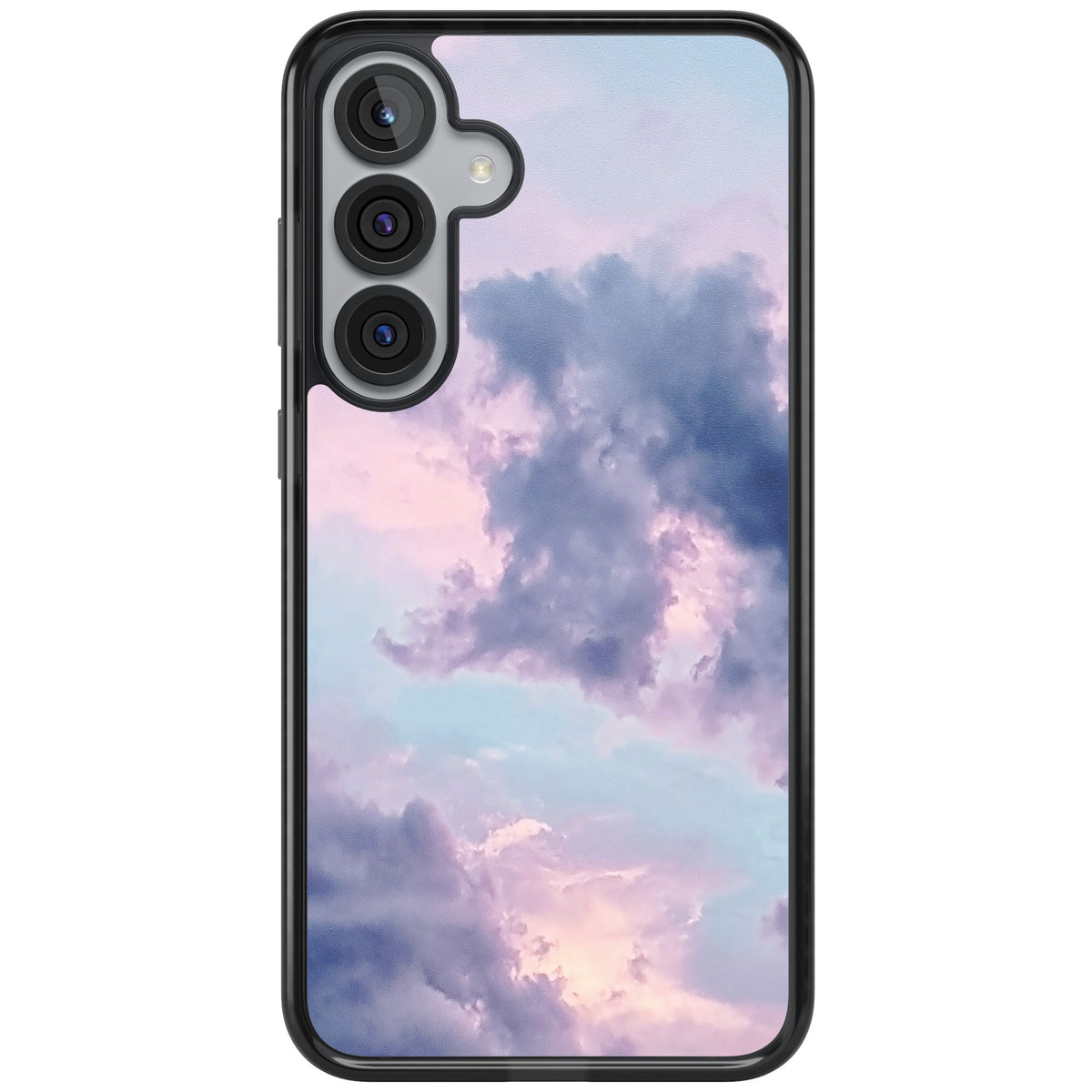 Lavender Clouds Samsung S25 Plus / Samsung S26 / Samsung S26 Plus Impact Black Phone Case front