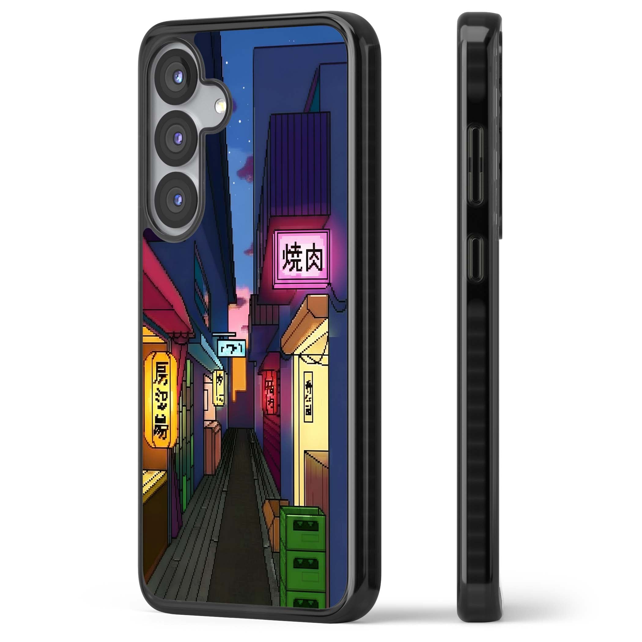 Nights In The Yokocho for him iPhone case | Black Impact case for Samsung Galaxy S25, Samsung Galaxy S25 Plus
