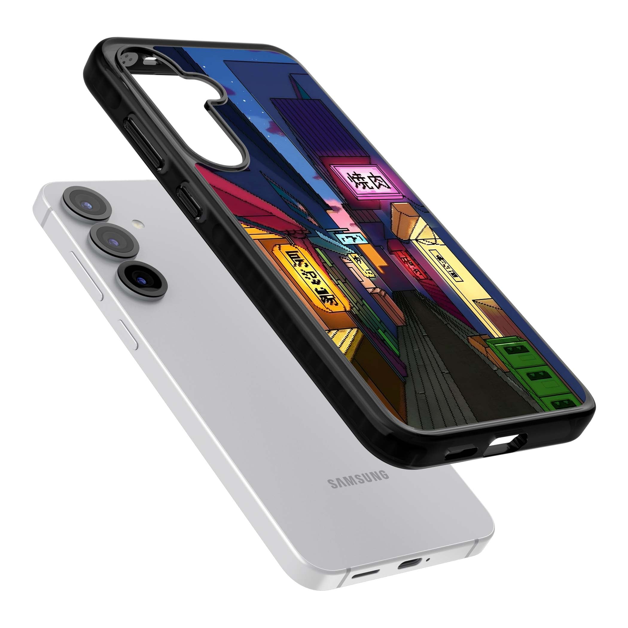 Nights In The Yokocho for him iPhone case | Black Impact case for Samsung Galaxy S25, Samsung Galaxy S25 Plus