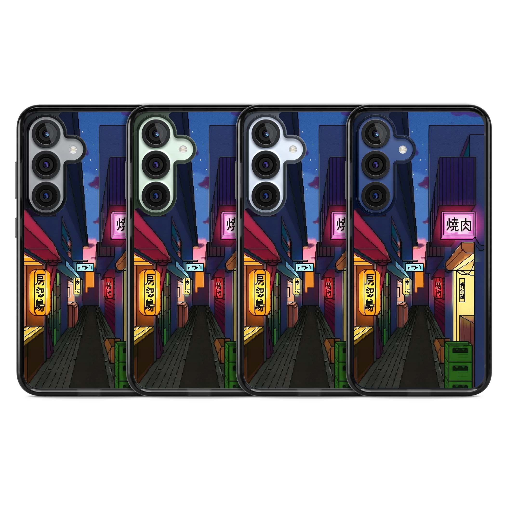 Nights In The Yokocho for him iPhone case | Black Impact case for Samsung Galaxy S25, Samsung Galaxy S25 Plus