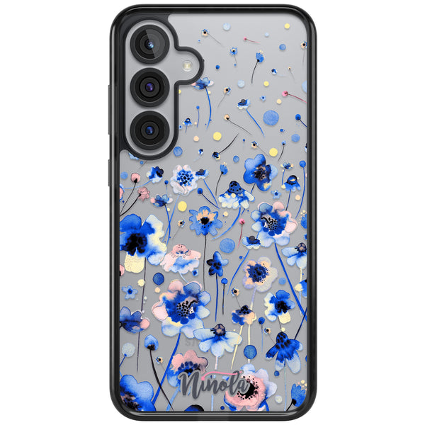 Ink Flowers Blue